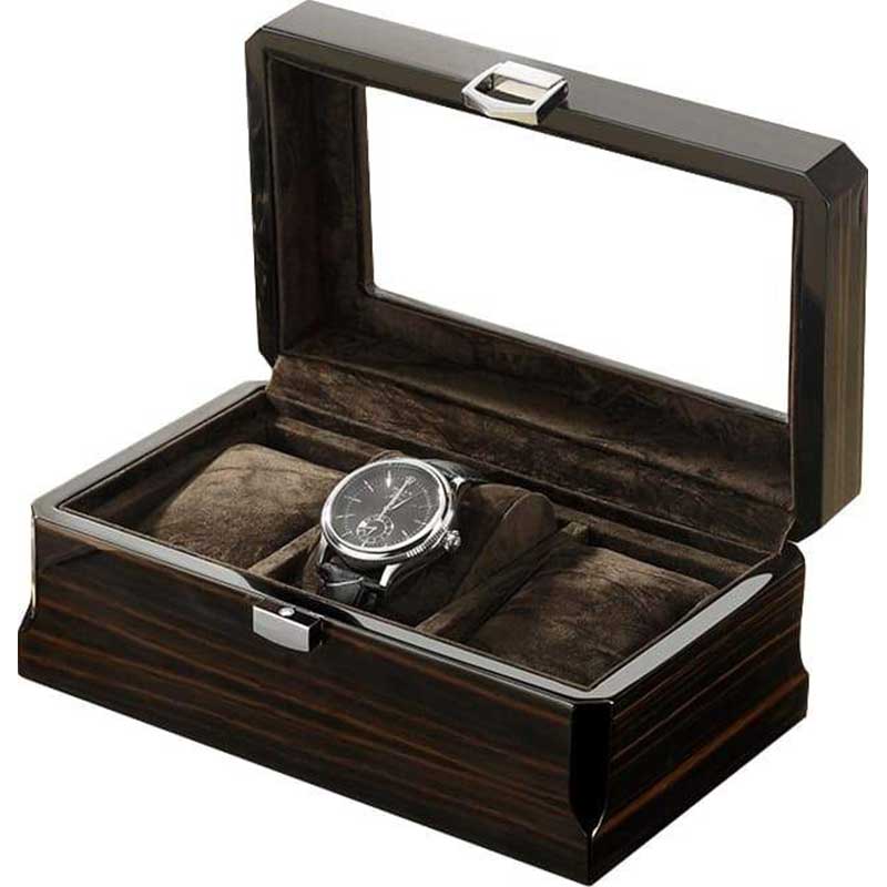 Scatola porta orologi box cassetto portagioie ecopelle uomo gioielli  cuscinetti