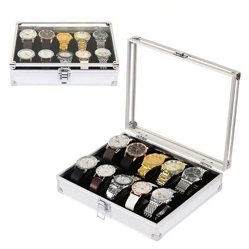 ALUMINIUM WATCH BOX 12 SLOTS