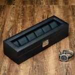 BLACK CARBON ELEGANCE BOX  6 SLOTS