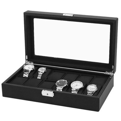 CARBON FIBER WATCH BOX 12 SLOTS