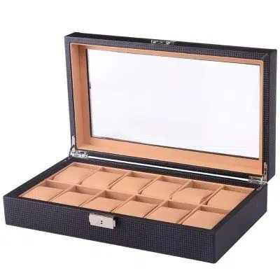 CARBON WATCH BOX 12 SLOTS