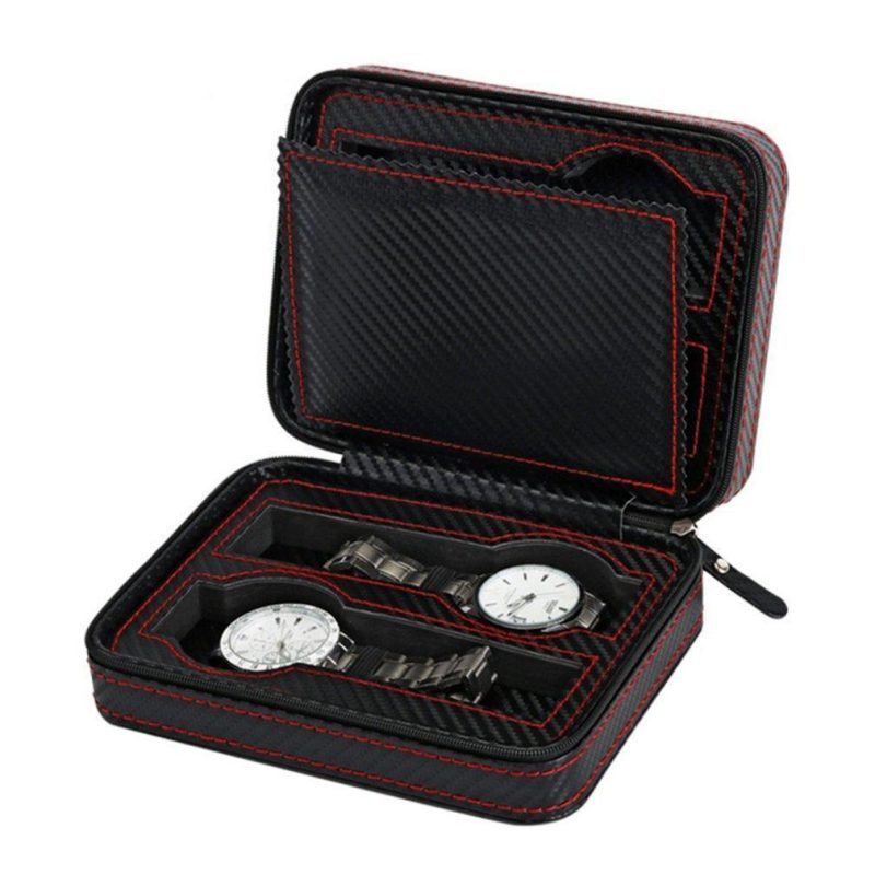 CARBON WATCH CASE 4 SLOTS