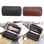 LEATHER WATCH CASE  2 SLOTS