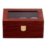 LUXURY WOOD WATCH BOX  3 SLOTS