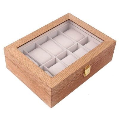 LUXURY WOODEN WATCH BOX  10 SLOTS