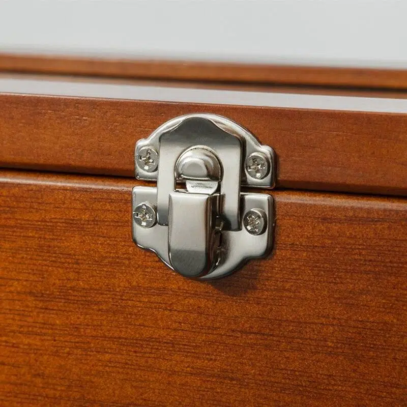 PREMIUM BROWN WOOD WATCHBOX 5 SLOTS