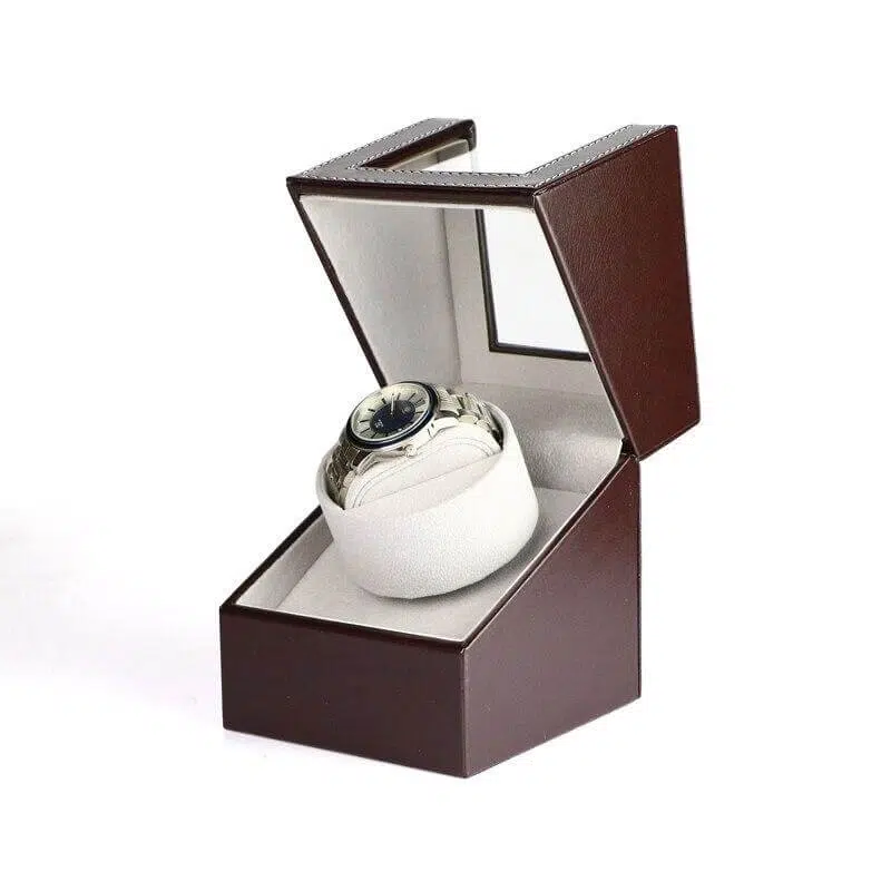 REMONTOIR MONTRE AUTO EN CUIR 1 SLOTS