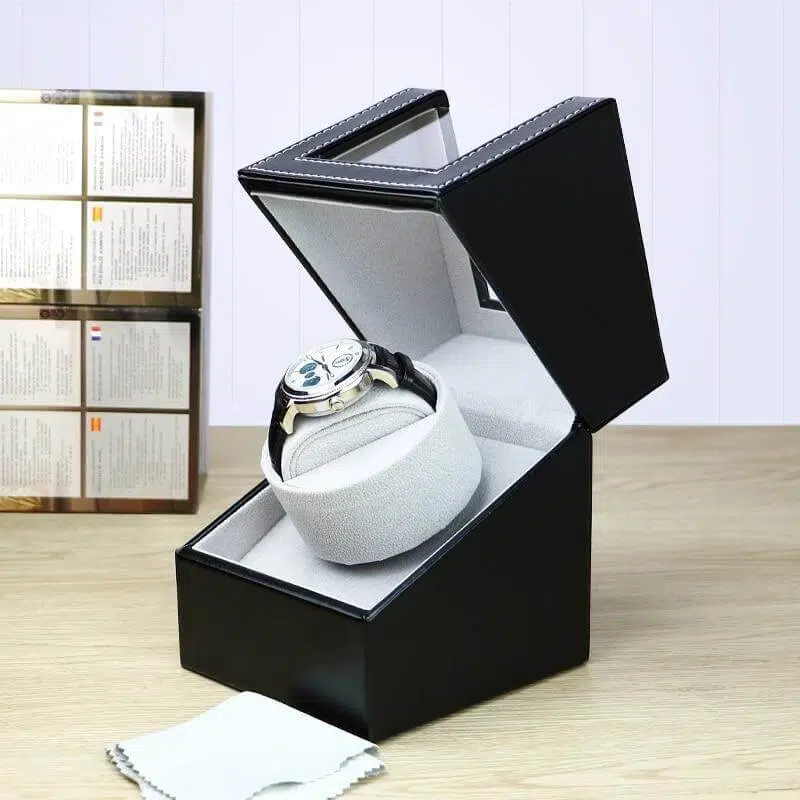 REMONTOIR MONTRE AUTO EN CUIR 1 SLOTS