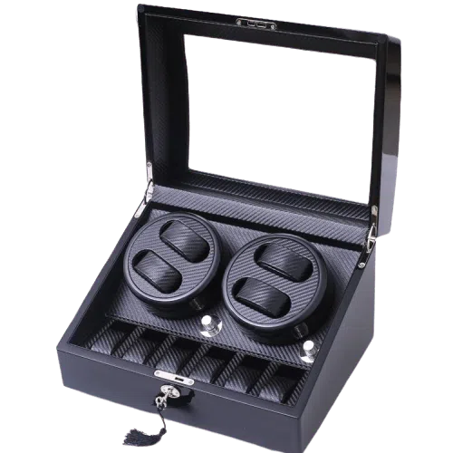 REMONTOIR MONTRE AUTOMATIQUE EN FIBRE DE CARBONE 10 SLOTS