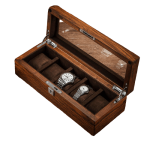 SOLID WOOD WATCH BOX  5 SLOTS