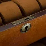 VINTAGE ASH WOOD WATCH BOX   20 SLOTS