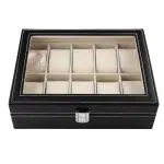 WATCH BOX IMITATION LEATHER  10 SLOTS