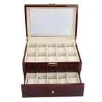 WOODEN STORAGE WATCH BOX<br/> 20 Posti WOODEN STORAGE WATCH BOX 20 SLOTS
