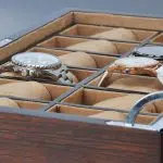 WOODEN WATCH BOX WITH POCKET  12 SLOTS